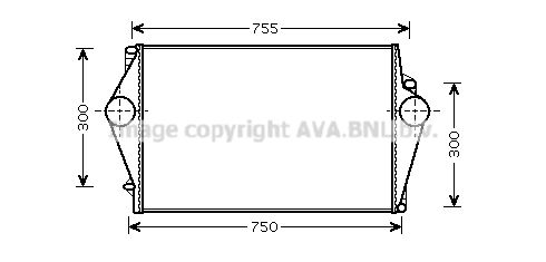 AVA QUALITY COOLING Интеркулер VO4136